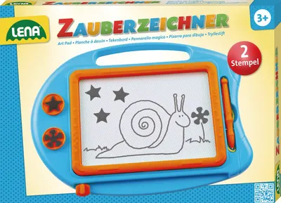 Obrázok produktu pre Simm Spielwaren Magic drawing board, small, Detská magnetická tabuľa na kreslenie, 3 rok / roky, Viacfarebný