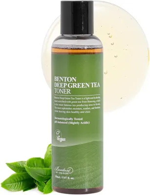 Produktbild von Benton Deep Green Tea Toner Pflegender Gesichtswasser 150ml Korea Kosmetik