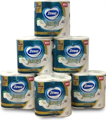 Produktbild von Zewa Just1 Toilettenpapier 7 Packungen mit je 4 Rollen à 99 XXL Blatt