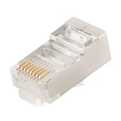Image de gembird Geschirmter Modularstecker 30u" vergoldet, 10Stk
