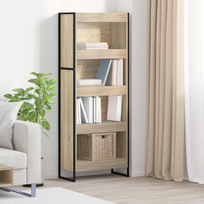 Zdjęcie produktu dla Maison Exclusive - Regał na książki, 60 x 30 x 155 cm, płyta drewnopochodna, wykończenie Sonoma