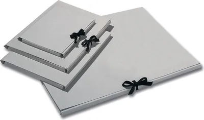 Produktbild von folia 6905 Sammelmappe, Graupappe 500g/m², DIN A3, mit Band, grau (10 Stück)