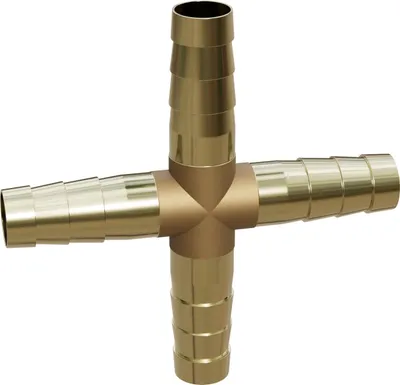 Image de Mexen BRASS raccord en croix pour tuyau X en laiton 10 x 10 x 10 x 10 mm - W97432-10101010