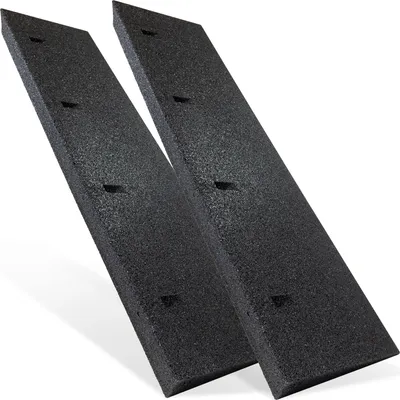 Produktbild von 2x Autorampe Gummi schwarz 1000x250x70 mm Rollstuhlrampe Gummikeil