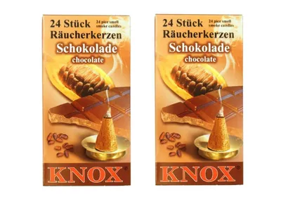 Obrázek produktu pro KNOX - Sada 2 vonných kuželek velikosti M - čokoláda