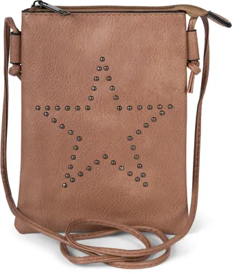 Produktbild von styleBREAKER Mini Bag Umhängetasche mit Nieten in Stern Form, Schultertasche, Handtasche, Tasche, Damen 02012235