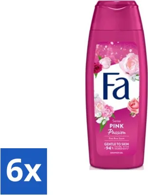 Produktbild von Fa - Pink Passion - Duschgel - Rosa Rose - 250 ml - Vorteilspack - 6 Stücke