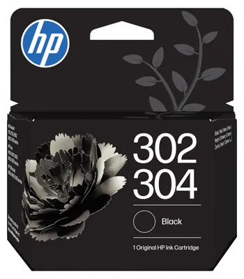 Obrázok produktu pre HP Čierna originálna atramentová kazeta 302/304, Štandardná výťažnosť, Čierna, 1 kusov, 120 strany, Balenie po jednom kuse