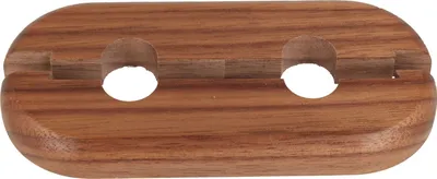 Produktbild von STEDO Echtholz-Doppelrosette - Nussbaum - Loch: 22 mm x Aussen: 120 x 50 mm