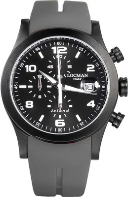 Produktbild von 0618K01SBKBKWHSK Italy Herrenuhr Island Chrono Ref. 0618K01S Locman