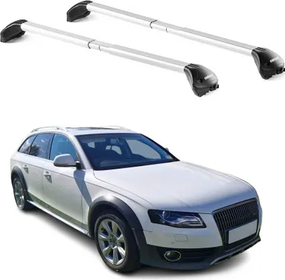 Produktbild von Dachträger für Audi A4 Allroad B8 B9 2009-2025 5 tür 100kg Alu Silber 2x ABE