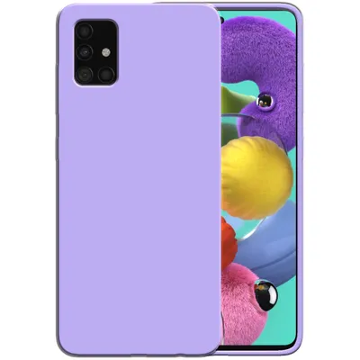 Image de Smartphonica Étui en silicone pour Samsung Galaxy A51
  etui 4G avec intérieur souple - Violet