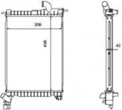 Produktbild von NRF Kühler, Motorkühlung  507527