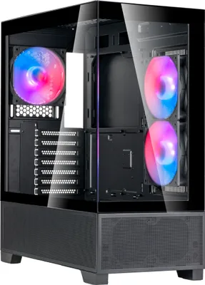 Image de SilverStone Lucid 05, boîtier tour, (design avec vitre panoramique à 270°)
