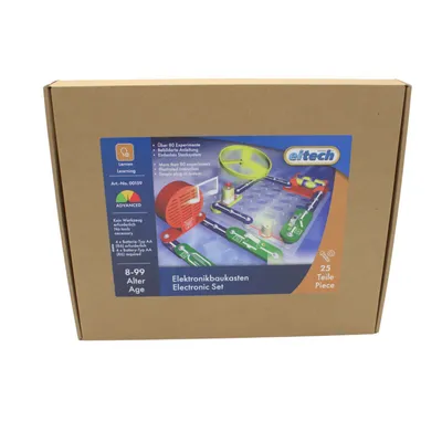 Produktbild von eitech Metallbaukasten 00159 - Elektronik-Baukasten, Experimentierkasten der Physik
