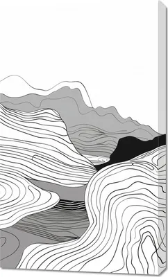 Produktbild von Bild 60x100cm Geometrische Erhebungen