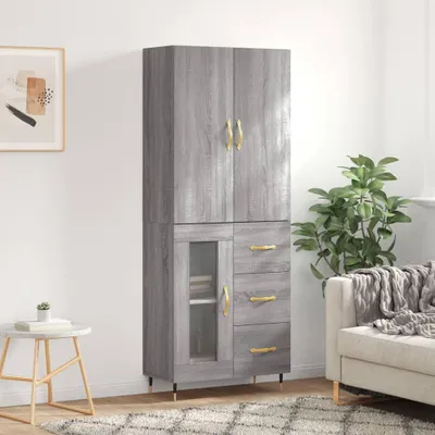 Zdjęcie produktu dla vidaXL Deska barowa szara sonoma 69,5x34x180 cm Materiał drewnopochodny