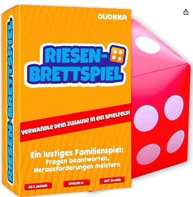 Produktbild von Quokka Outdoor Garten Spiele - Kinderspiele ab 4 6 Jahren - Outdoor Spielzeug Für Kinder mit Riesen Würfeln - Gesellschaftsspiele ab 5 6 8 Jahre