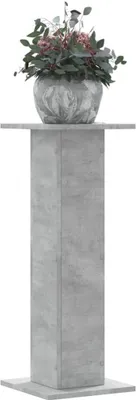 Produktbild von (NEU 2026) Pflanzenständer 2 Stk., Betongrau 30x30x80 cm - Holzwerkstoff - Beete - 15.55 kg