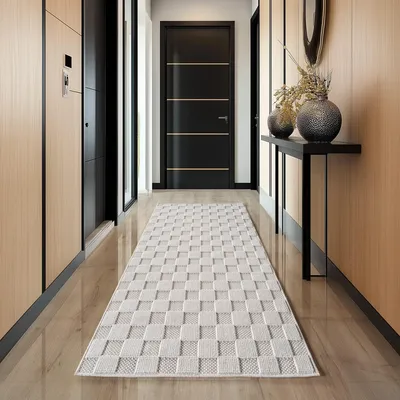 Image de Ayyildiz | Tapis moderne Helix 3D - 80 cm x 250 cm - Cr?me - Élégant et confortable - Design contemporain