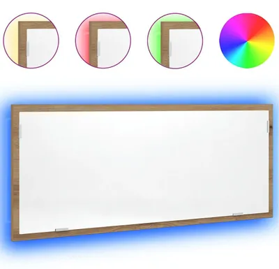 Obrázok produktu pre vidaXL LED kúpeľňové zrkadlo Artisan dub 100x8,5x37 cm materiál na báze dreva
