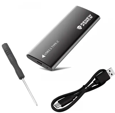 Produktbild von Verk 06312 Externer M.2-SSD-Adapter für USB 3.0, schwarz