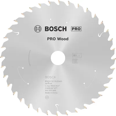 Productafbeelding van PRO Wood accuboormachinezaagblad, 160 x 1,5 x 20 mm, T36