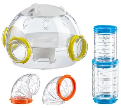 Obrázok produktu pre Ferplast, súprava tunelov pre škrečky, príslušenstvo pre klietku škrečka, celkom 4 kusy, vrátane