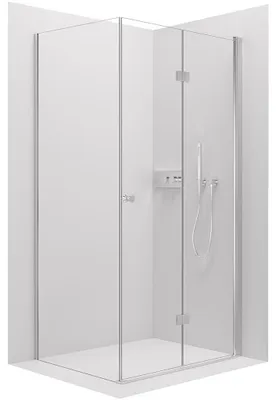 Zdjęcie produktu dla szkło ceramiczneO – Kabina prysznicowa Volpe L/P – 6 mm – chrom, szkło przezroczyste – 120 x 70 x 190 cm – składana