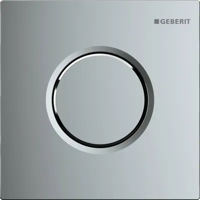 Produktbild von GEBERIT Urinalsteuerung Typ 01 pneumatisch Platte chrom hochglanz 116.011.21.5