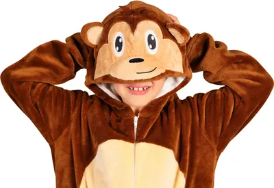 Produktbild von Kostüm Overall Plüsch Baby Affe, Groesse:86