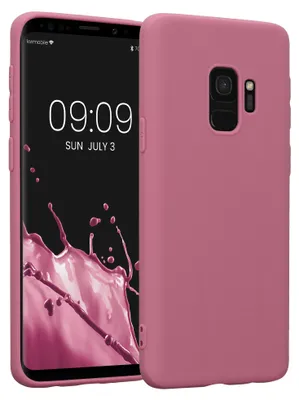 Produktbild von kwmobile Handyhülle für Samsung Galaxy S9 Hülle - TPU Case - Kabelloses Laden - Schutzhülle Cover in Dark Rose