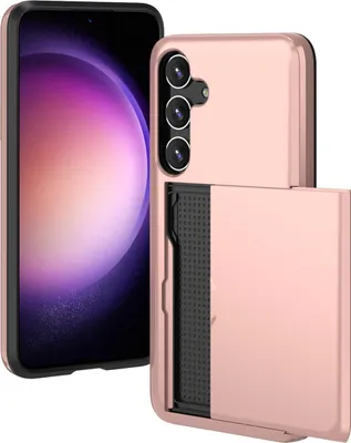 Image de imoshion Coque arrière avec porte-cartes pour le Samsung Galaxy S24 Plus - Or rose