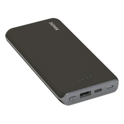 Image de Denver PBQ-10001Powerbank avec QI charging, couleur : noir