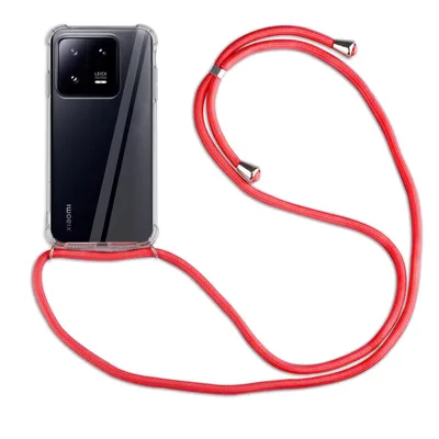 Produktbild von Handykette für Xiaomi 13 Handyhülle mit Band Hülle mit Kordel Handy Tasche Rot