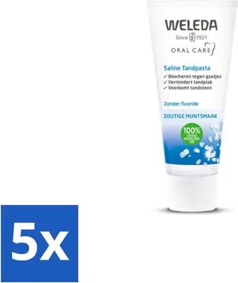 Image de WELEDA - Dentifrice au sérum physiologique - 75ml - Pack avantage - 5 pièces