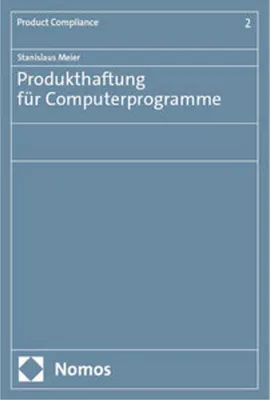 Produktbild von Produkthaftung für Computerprogramme