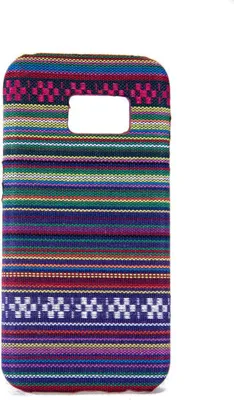 Produktbild von Handyhülle aus Stoff-Case für Samsung Galaxy S6 Cover Etui Bumper Schale Violett