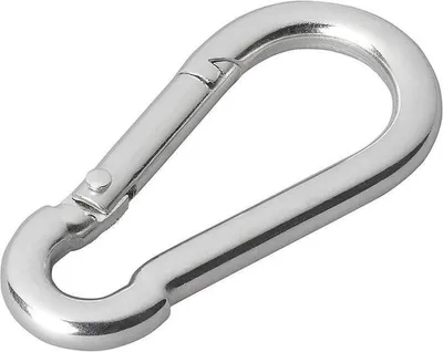 Produktbild von Karabinerhaken Metall 6x60mm 2 Stück im Blister