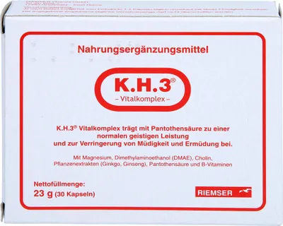 Produktbild von K.H.3 Vitalkomplex Kapseln, 30 St. Kapseln