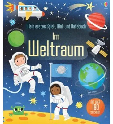 Immagine prodotto di Mein erstes Spiel-, Mal- und Ratebuch: Im Weltraum