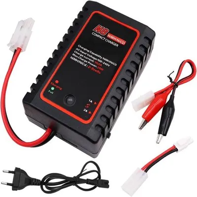 Produktbild von Batterie-Lader - Intelligenter 20W Ladegerät für Nimh / NiCD / LiPO Akkus - 2V 8,4V 9,6V - für Drohnen / RC-Autos