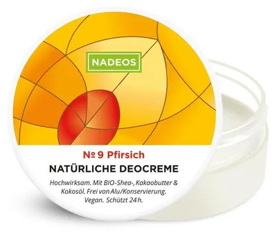 Image de NADEOS Crème déodorante naturelle Pêche