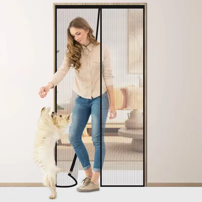Obrázek produktu pro Solidchoice – Magnetická síťka proti hmyzu na dveře, rozměry 120 x 210 cm