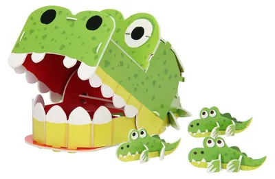 Image de Kit de construction de crocodile en 3D