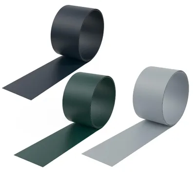 Produktbild von QEENTOE 10 Stück Sichtschutzstreifen Hart PVC 19cm x 2.5m Sichtschutz Zaunfolie Blickdicht für Gartenzaun, Balkon, Anthrazit