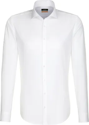 Produktbild von Seidensticker BUSINESS Herren Hemd 72er Langarm Kent Slim Weiß 38