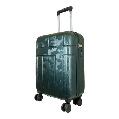 Produktbild von Kleiner ABS Handgepäck Reisekoffer Camo 55 cm Hartschale Trolley Größe S dunkelgrün