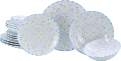 Produktbild von CreaTable, 24867, Primavera Pastell, Tellerset 16-tlg, Steinzeug