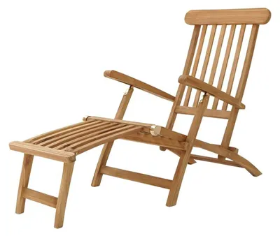 Produktbild von AXI Costa Liegestuhl aus Teak Holz | Deckchair Gartenliege aus Teakholz mit verstellbarer Rückenlehne - 4 Positionen | Sonnenliege für Draußen /